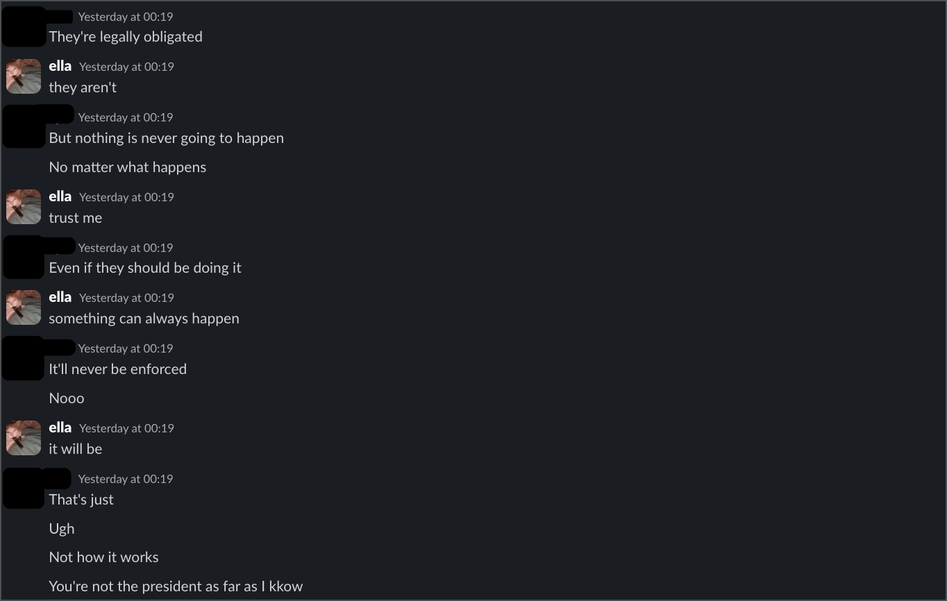 Conversation with second intern - part 2