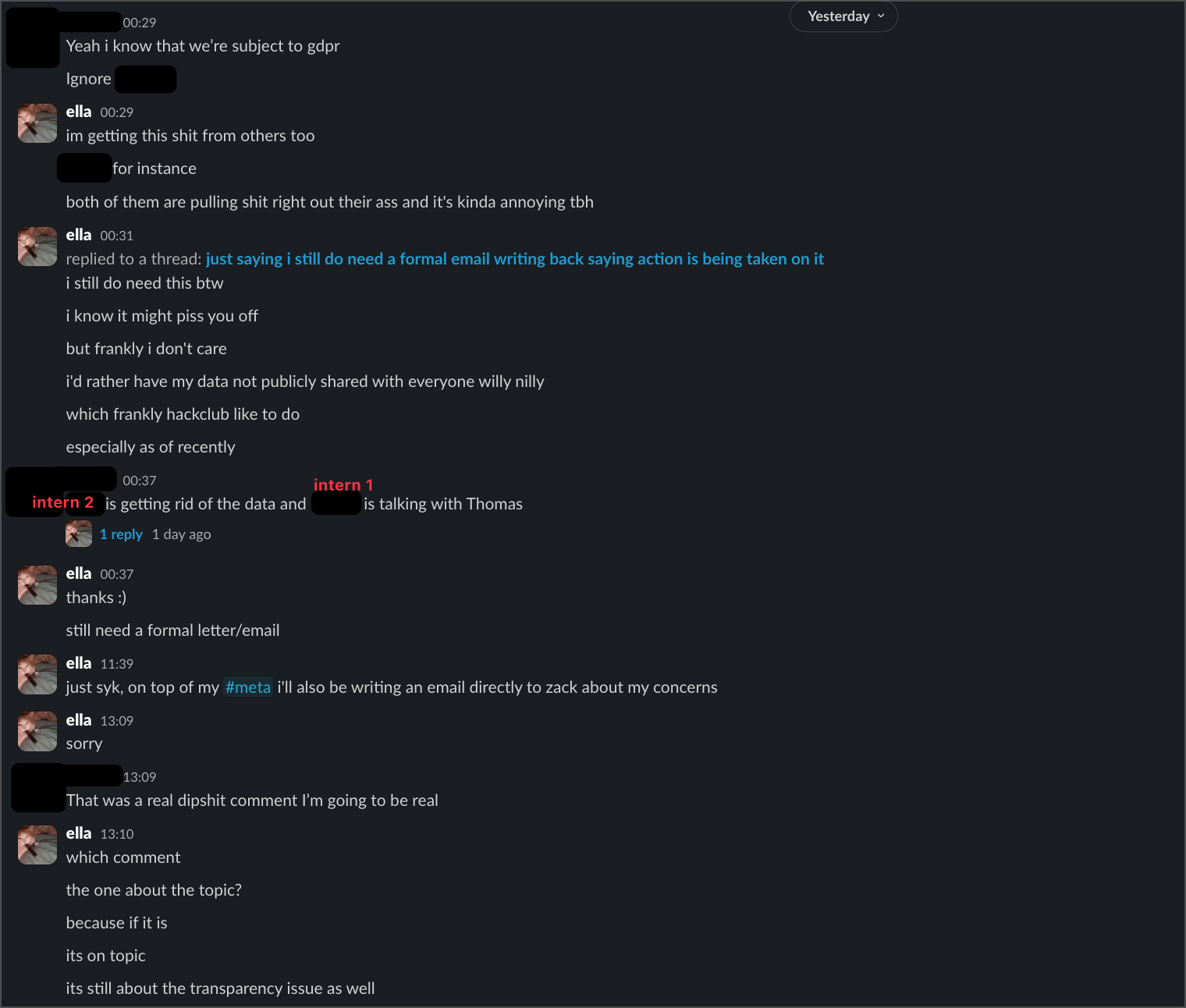 Third intern conversation - part 3